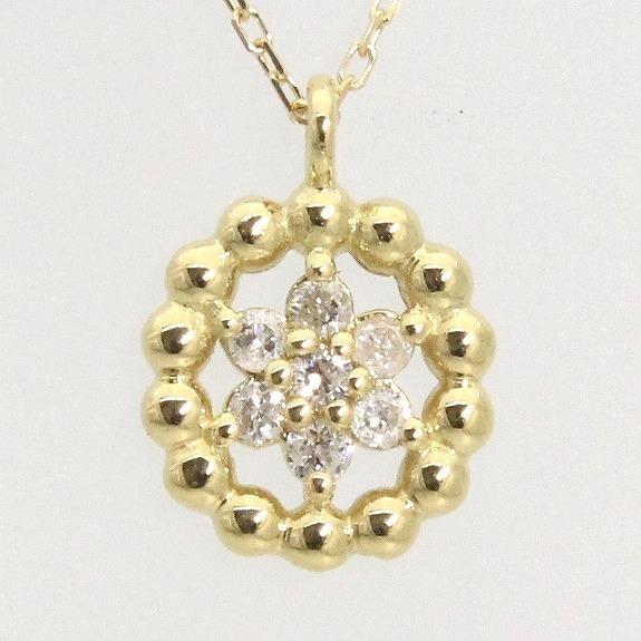 K18 イエローゴールド ダイヤモンド ネックレス fefプライス