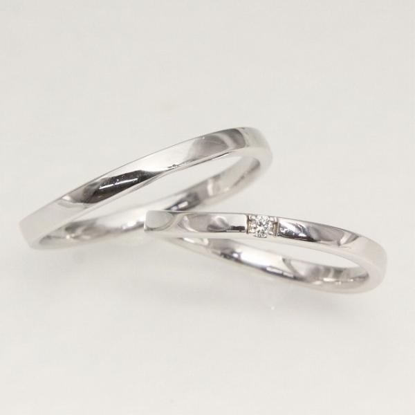 K10ホワイトゴールド 結婚指輪 マリッジリング ペアリング fefプライス