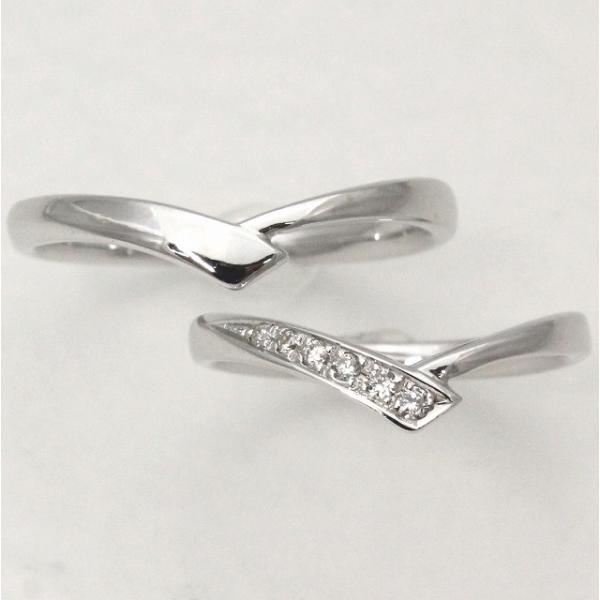 K10ホワイトゴールド 結婚指輪 マリッジリング ペアリング fefプライス