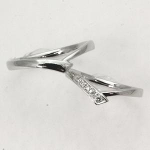 K10ホワイトゴールド 結婚指輪 マリッジリン...の詳細画像1