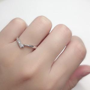 K10ホワイトゴールド 結婚指輪 マリッジリン...の詳細画像5