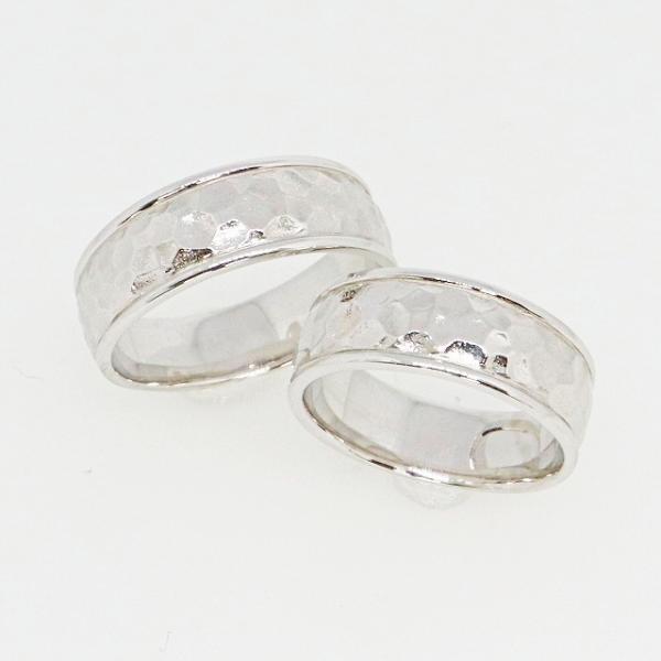 K10ホワイトゴールド 幅広 結婚指輪 マリッジリング ペアリング fefプライス