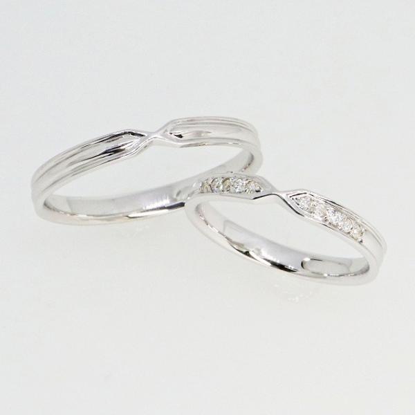 K10ホワイトゴールド 結婚指輪 マリッジリング ペアリング fefプライス