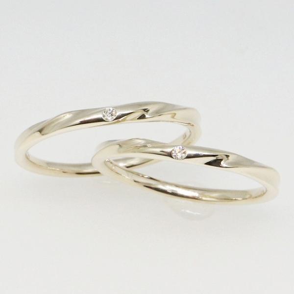 K10イエローゴールド 結婚指輪 マリッジリング ペアリング fefプライス