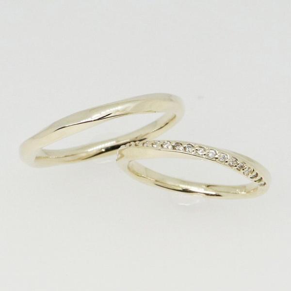 K10イエローゴールド 結婚指輪 マリッジリング ペアリング fefプライス