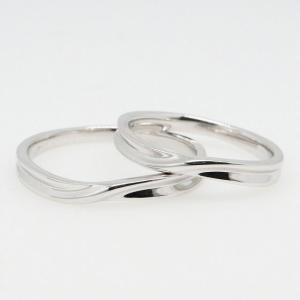 K10ホワイトゴールド 結婚指輪 マリッジリン...の詳細画像2