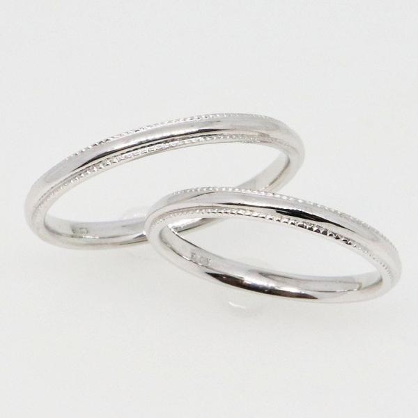 K10ホワイトゴールド 結婚指輪 マリッジリング ペアリング fefプライス