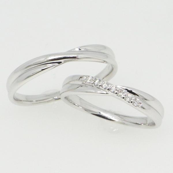 K10ホワイトゴールド 結婚指輪 マリッジリング ペアリング fefプライス