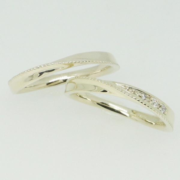 K10イエローゴールド 結婚指輪 マリッジリング ペアリング fefプライス