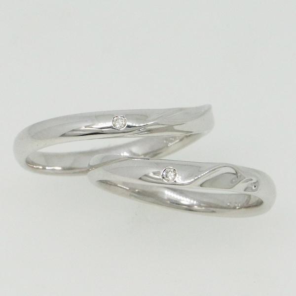 K10ホワイトゴールド 結婚指輪 マリッジリング ペアリング fefプライス