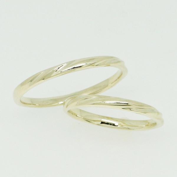 K10イエローゴールド 結婚指輪 マリッジリング ペアリング fefプライス