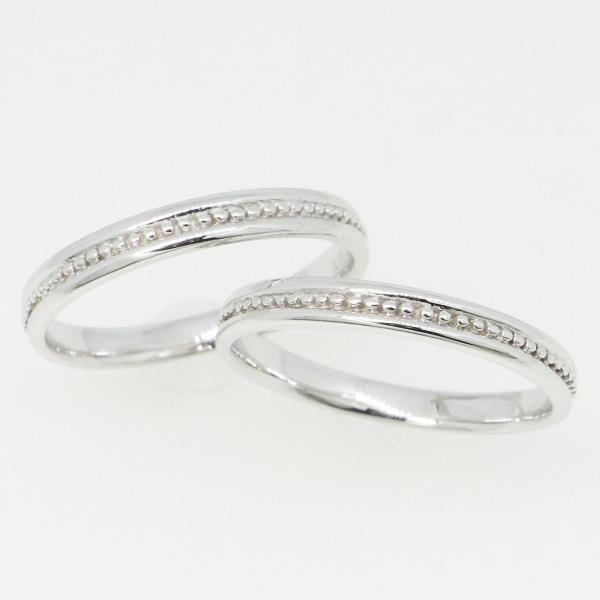 K10ホワイトゴールド 結婚指輪 マリッジリング ペアリング fefプライス