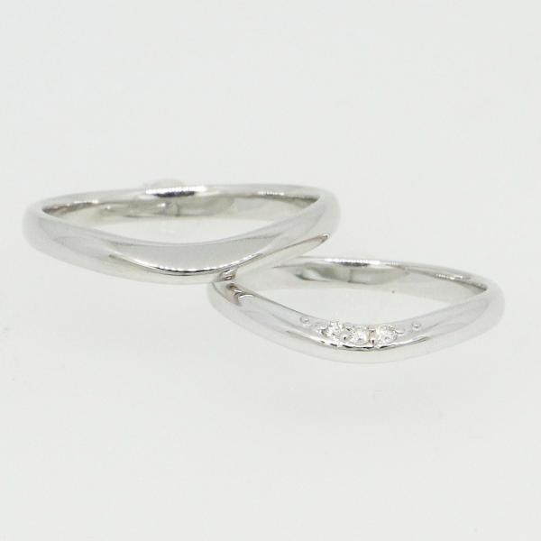 K10ホワイトゴールド 結婚指輪 マリッジリング ペアリング fefプライス