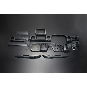 キャラバン NV350 後期 GX 標準ボディ 黒木目 15ピース 3D立体 インテリアパネル 高品質 / フェガーリ FEGGARI ルナ インターナショナル LUNA