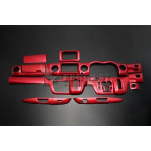 キャラバン NV350 前期 DX 標準ボディ レッドパール 15ピース 3D立体 インテリアパネル 高品質 / フェガーリ FEGGARI ルナ インターナショナル LUNA