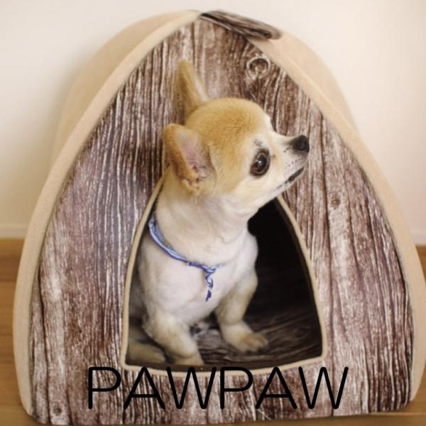 キャットハウス ドッグハウス ペット用品 ネコ 猫 小型犬 PAW-PAW 折りたたみペットドーム ...