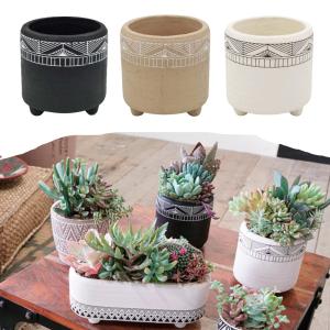植木鉢 おしゃれ 室内 テラコッタ  エスニックニュアンスフッドA