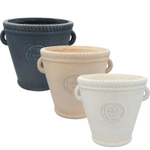 植木鉢 おしゃれ グラスファイバー  ソレイユスタンプベーシックL