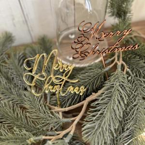 アクリル ゴールド MerryChristma...の詳細画像3