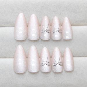 【24枚セット】ネイルチップ かわいい アーモ...の詳細画像3