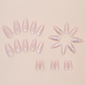 【24枚セット】ネイルチップ かわいい アーモ...の詳細画像4