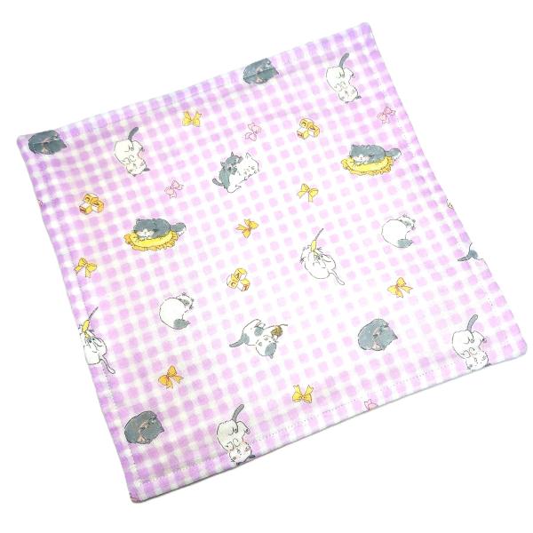 ガーゼ ハンカチ こども用 6重ガーゼ（大 約25×25cm) （FELICE-76-3）