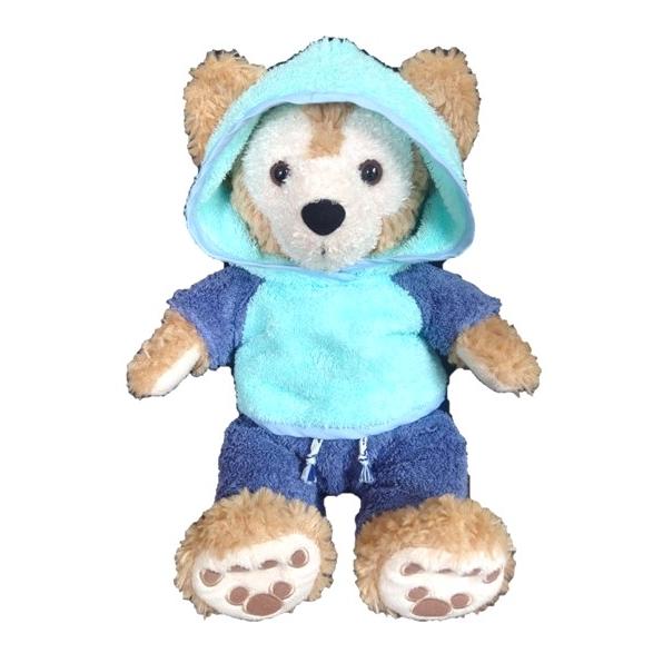ダッフィー シェリーメイ コスチューム 服 Ｓサイズ 耳開き プルオーバーパーカー セット (ブルー...