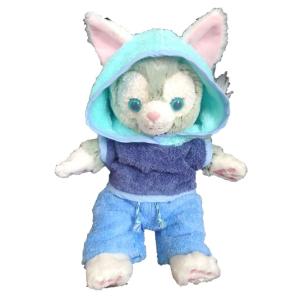 ジェラトーニ　Ｓサイズ コスチューム 服 耳開き ノースリーブパーカー ＆ パンツ セット (ブルー...