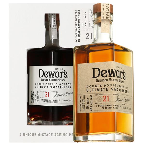 ウイスキー デュワーズ ダブルダブル 21年 ブレンデッド スコッチ  ウイスキー 46度 正規 箱...