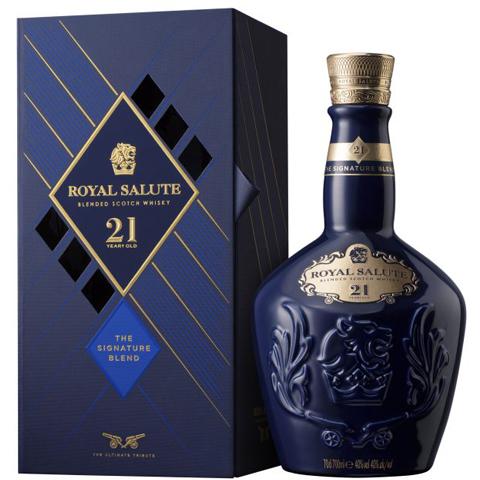 ウイスキー ロイヤルサルート 21年 シグネチャーブレンド ブルー 40度 並行 箱付 700ml ...