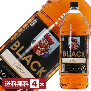 ウイスキー ブラックニッカ クリア 37度 4000ml（4L） ペットボトル 4本 1ケース 洋酒 包装不可 他商品と同梱不可