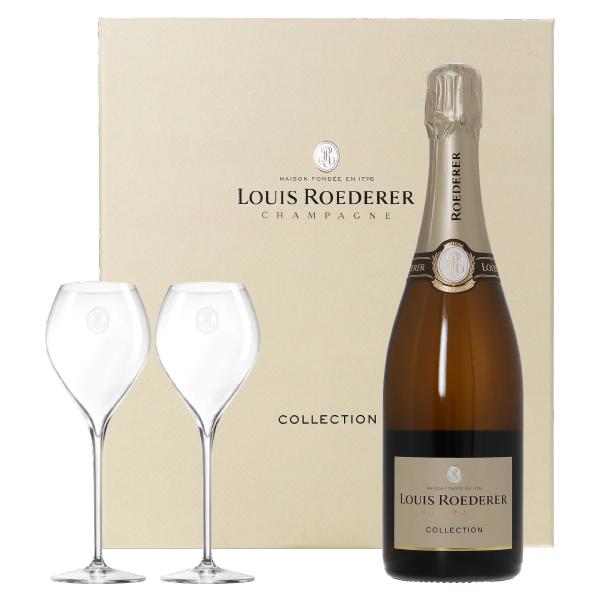 シャンパン フランス シャンパーニュ ルイ ロデレール コレクション 245 デュオ ２グラスセット...