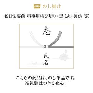 熨斗【のし単品】【49日法要前 弔事用結び切り黒...の商品画像