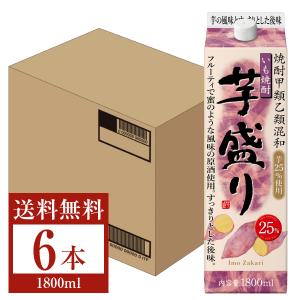 合同酒精 芋焼酎 芋盛り 25度 紙パック 焼酎甲類乙類混和 1.8L（1800ml） 6本 1ケース 焼酎｜FELICITY ヤフーショップ