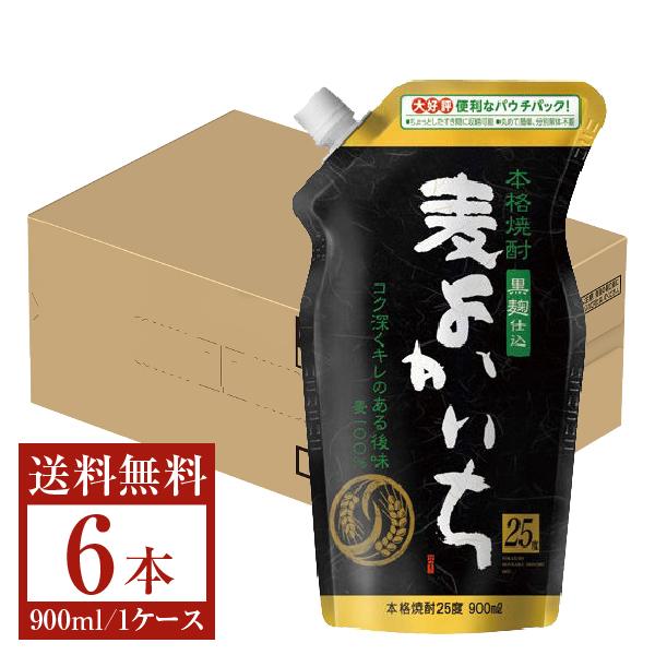 宝酒造 寶 宝焼酎 本格焼酎 よかいち 麦 黒麹仕込 25度 エコパウチ 900ml×6本 1ケース...