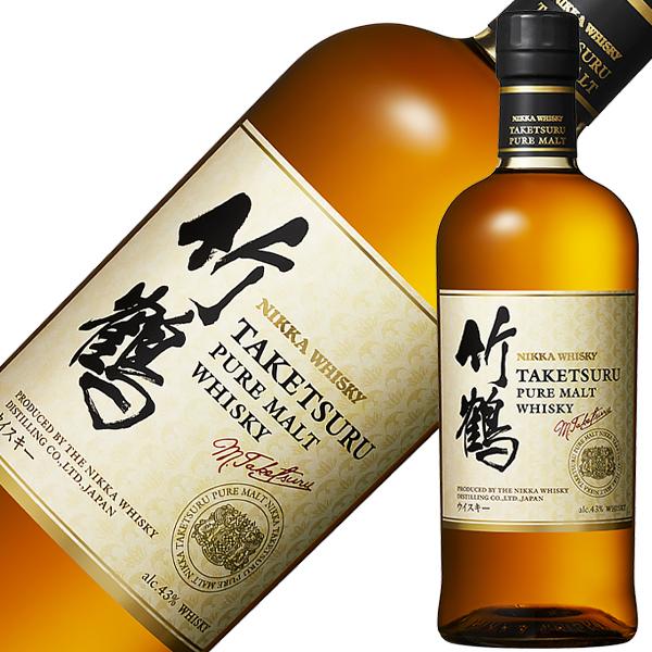 ウイスキー ニッカ 竹鶴ピュアモルト 43度 箱なし 700ml 洋酒