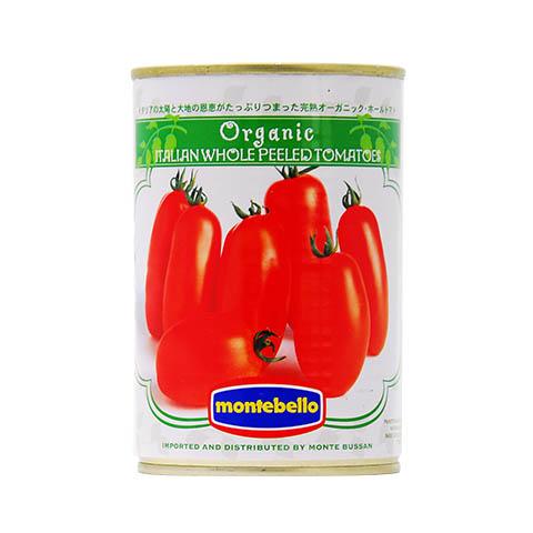 トマト缶 モンテベッロ（スピガドーロ） オーガニック ホールトマト（丸ごと） 400g 食品 包装不...