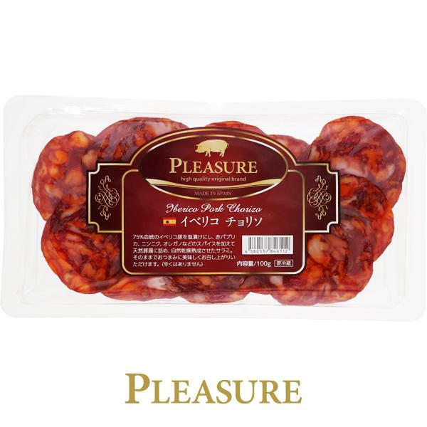 スペイン産 サラミ イベリコ チョリソ 100g 食品 要クール便 包装不可 ワイン(750ml)1...