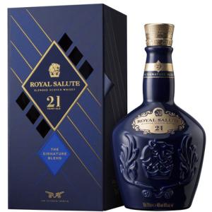 ウイスキー ロイヤルサルート 21年 シグネチャーブレンド ブルー 40度 並行 箱付 700ml スコッチ 洋酒 包装不可