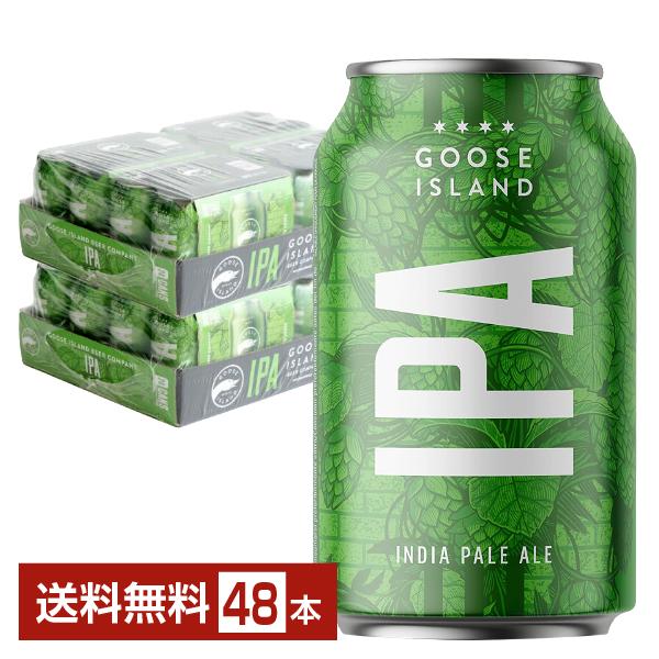 ビール アンハイザー ブッシュ インベブ グースアイランド アイピーエー 355ml 缶 24本×2...