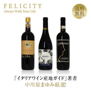 ワインセット 中川原まゆみ厳選第7弾 トスカーナの厳選赤3本セット 750ml×3 送料無料 包装不可｜FELICITY Beer&Water