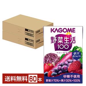 野菜生活100 カゴメ 野菜生活 100 オリジナル 100ml 紙パック 30本×3