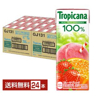 キリン トロピカーナ 100％ フルーツブレンド 250ml 紙(LLスリム) 24本 1ケース 送料無料