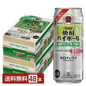 チューハイ 宝酒造 寶 タカラ 焼酎ハイボール 特製グレープフルーツ割り Alc.5% 500ml 缶 24本×2ケース（48本） 送料無料｜felicity-y