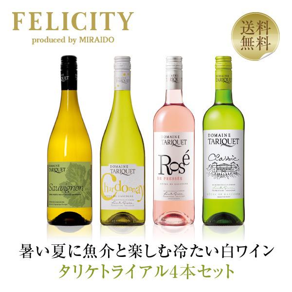 送料無料 白ワインセット ドメーヌ タリケ トライアル 4本セット 750ml×4 包装不可 飲み比...