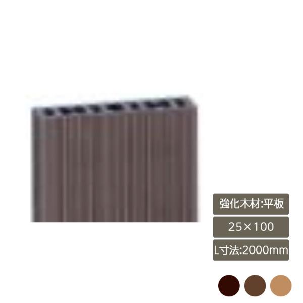 デザイナーズパーツ 強化木材 平板 25×100 L寸法2000mm