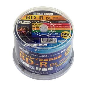 6個セット HIDISC 録画用BD-R DL 50GB 1-6倍速対応 50枚 HDBDRDL260RP50X6｜felista