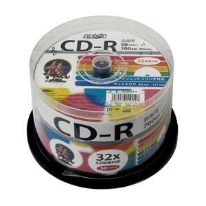 6個セット HI DISC CD-R 700MB 50枚スピンドル 音楽用 32倍速対応 白ワイドプリンタブル HDCR80GMP50X6｜felista