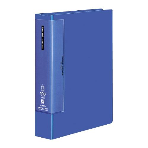クリヤーブック ウェーブカットポケット A4縦 固定式100枚ポケット 青 (コクヨ) コクヨ【メー...