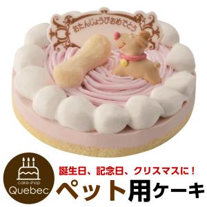 犬用 誕生日ケーキ ストロベリー プレートキャンドル付！ペットケーキ